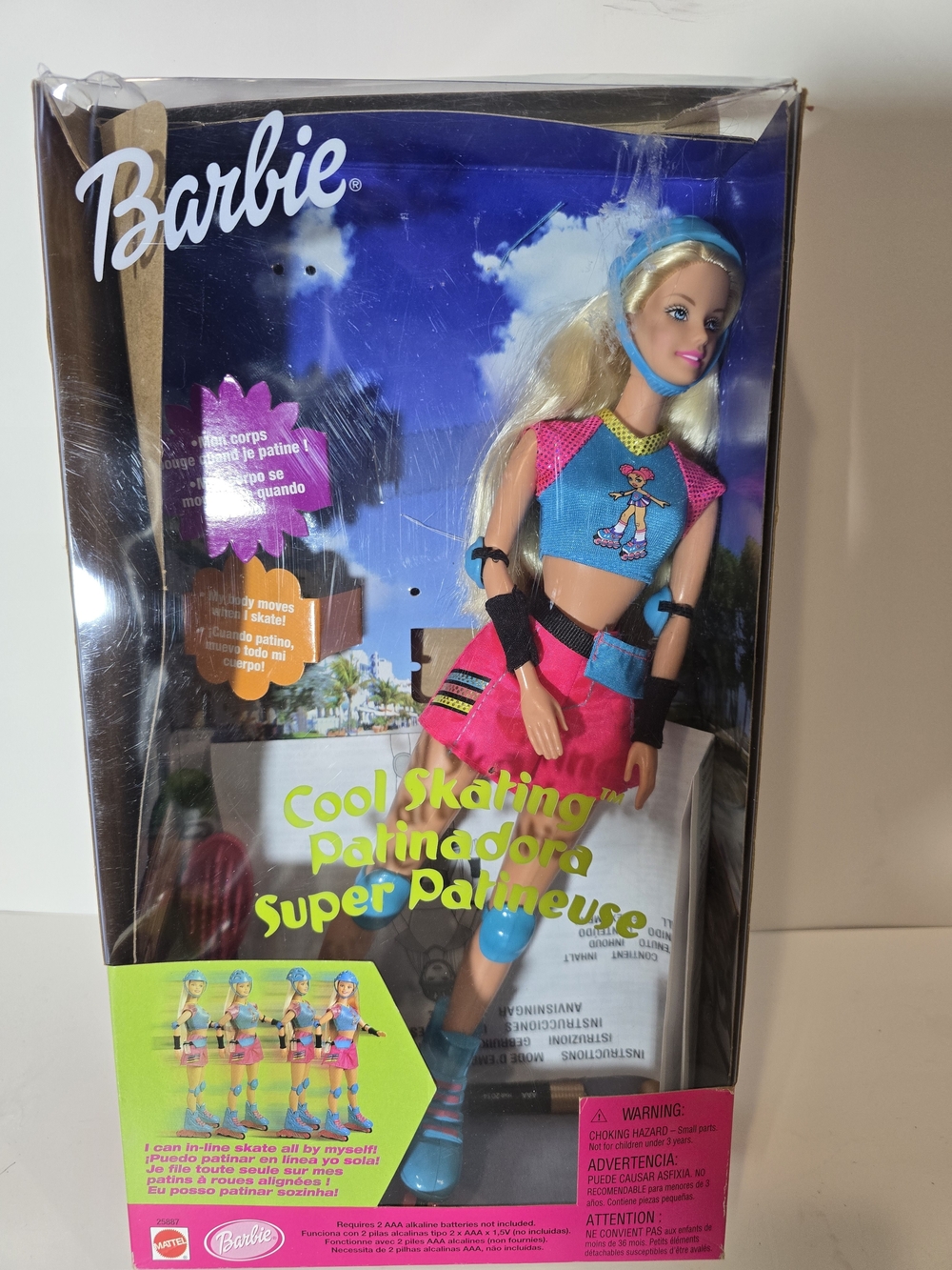 1999 Cool Skating Barbie In Working Condition
